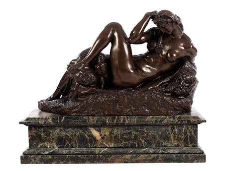 Bronzeskulptur nach Michel Ange
